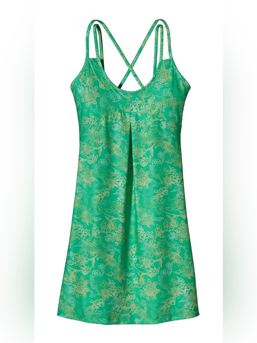 Patagonia Green Floral Strappy Sundress